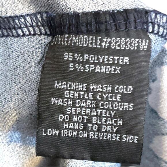 Beeches Brook Dress Women’s Size L Knit Wrap Black Floral Career Work Surplice - Picture 7 of 11